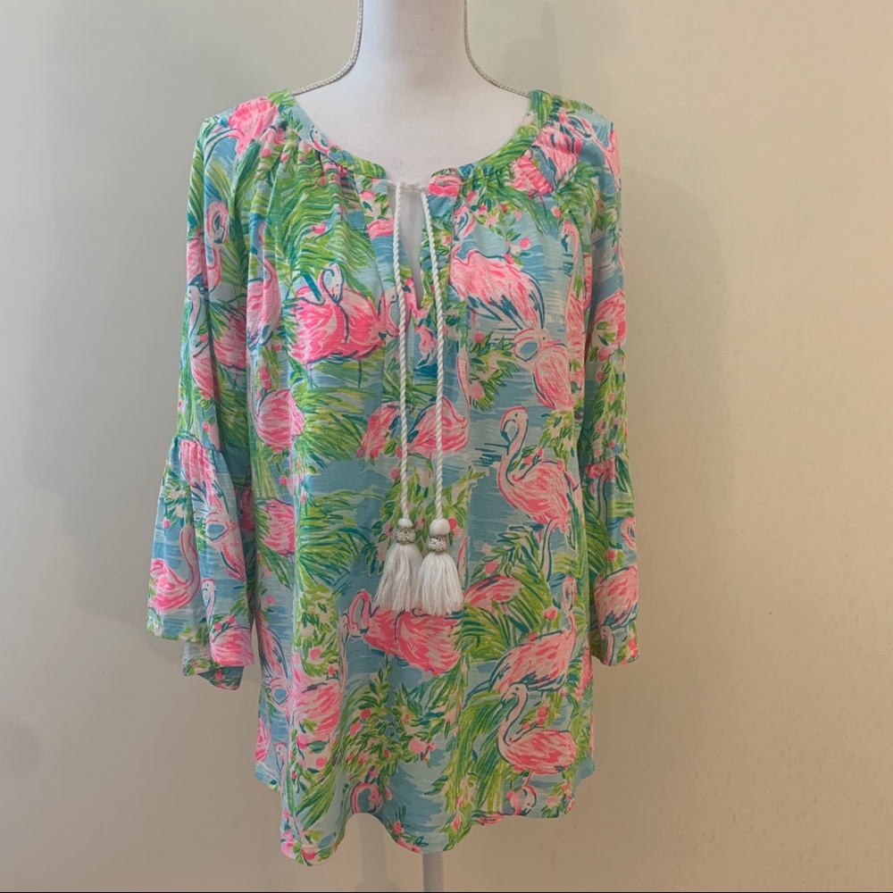 Lilly Pulitzer Del Lafollette Tunic- Floridita XL